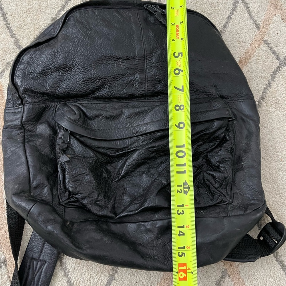 Black Wilsons Leather Backpack - image 3